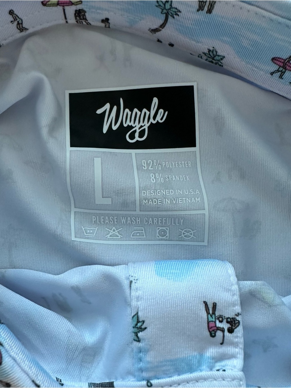 ⭐️NWT Waggle Men's Golf Polo - Beached It (Large) - Picture 3 of 5
